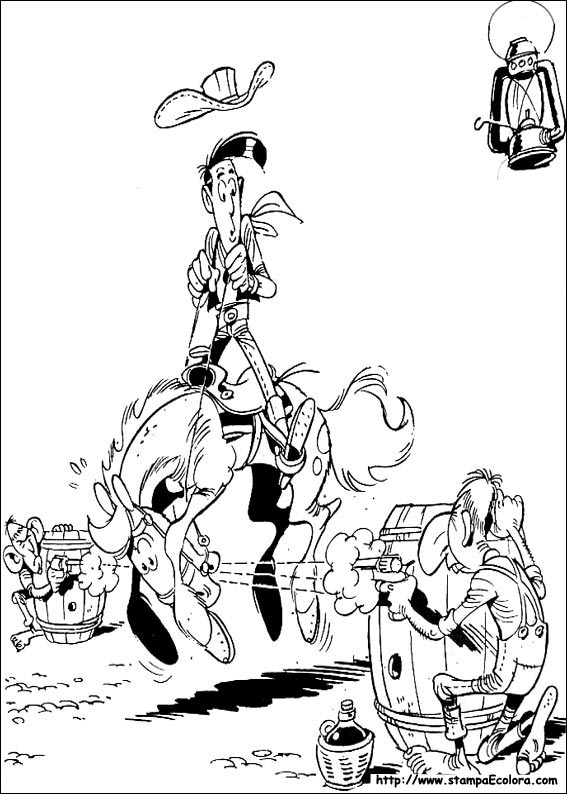 Disegni Lucky Luke